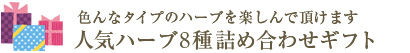 人気のハーブ8種類詰め合わせギフト